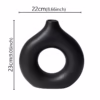 Vase minimaliste d'arrangement floral circulaire