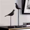 Statue d'oiseau en résine, artisanat de décoration