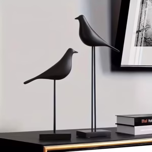 Statue d'oiseau en résine, artisanat de décoration