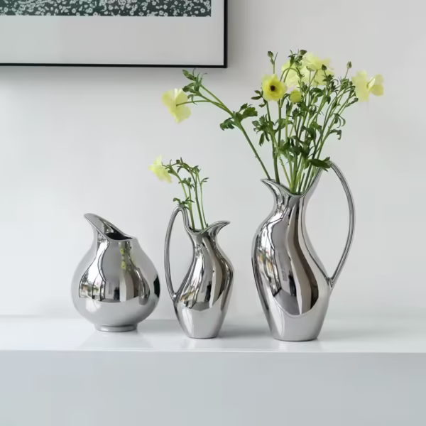 Vase en céramique créatif en forme de Pot d'argent