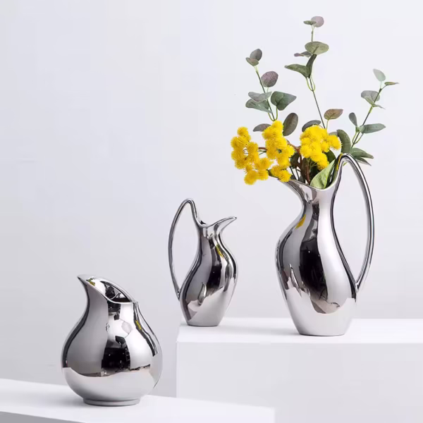 Vase en céramique créatif en forme de Pot d'argent